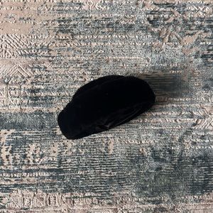 Black fur hat